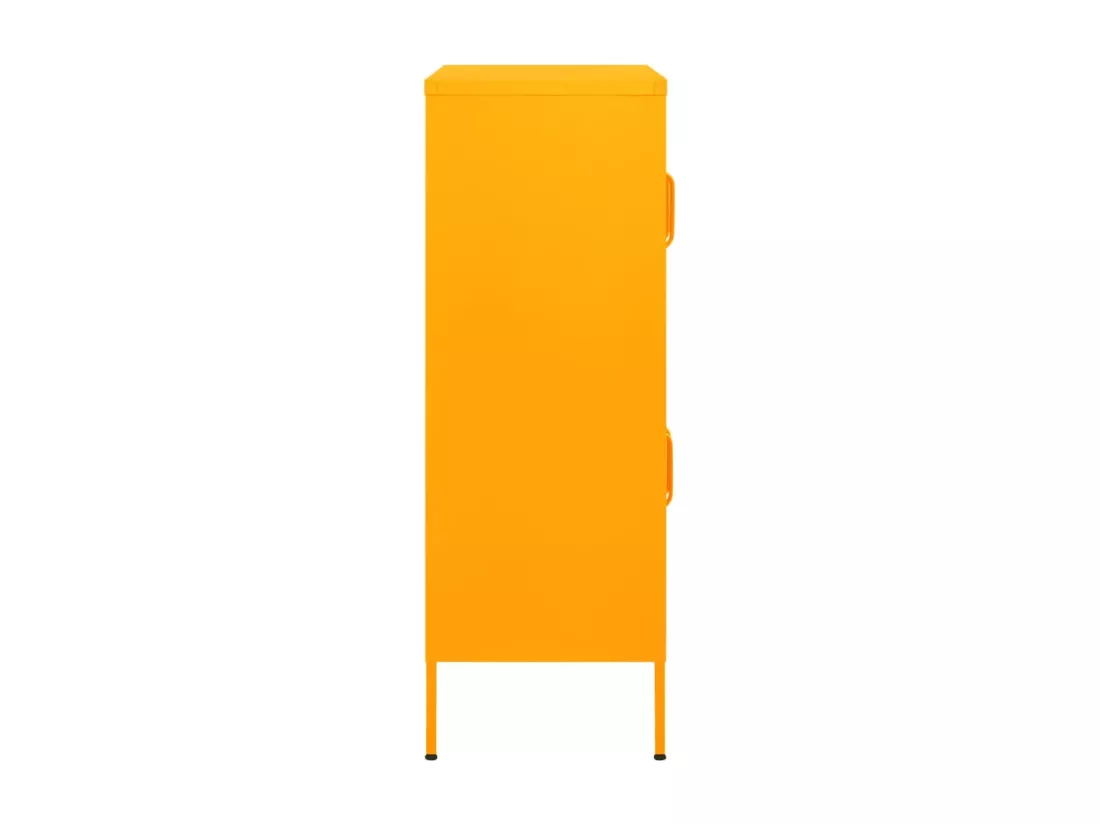 Armoire de rangement Jaune moutarde 80x35x101,5 cm Acier