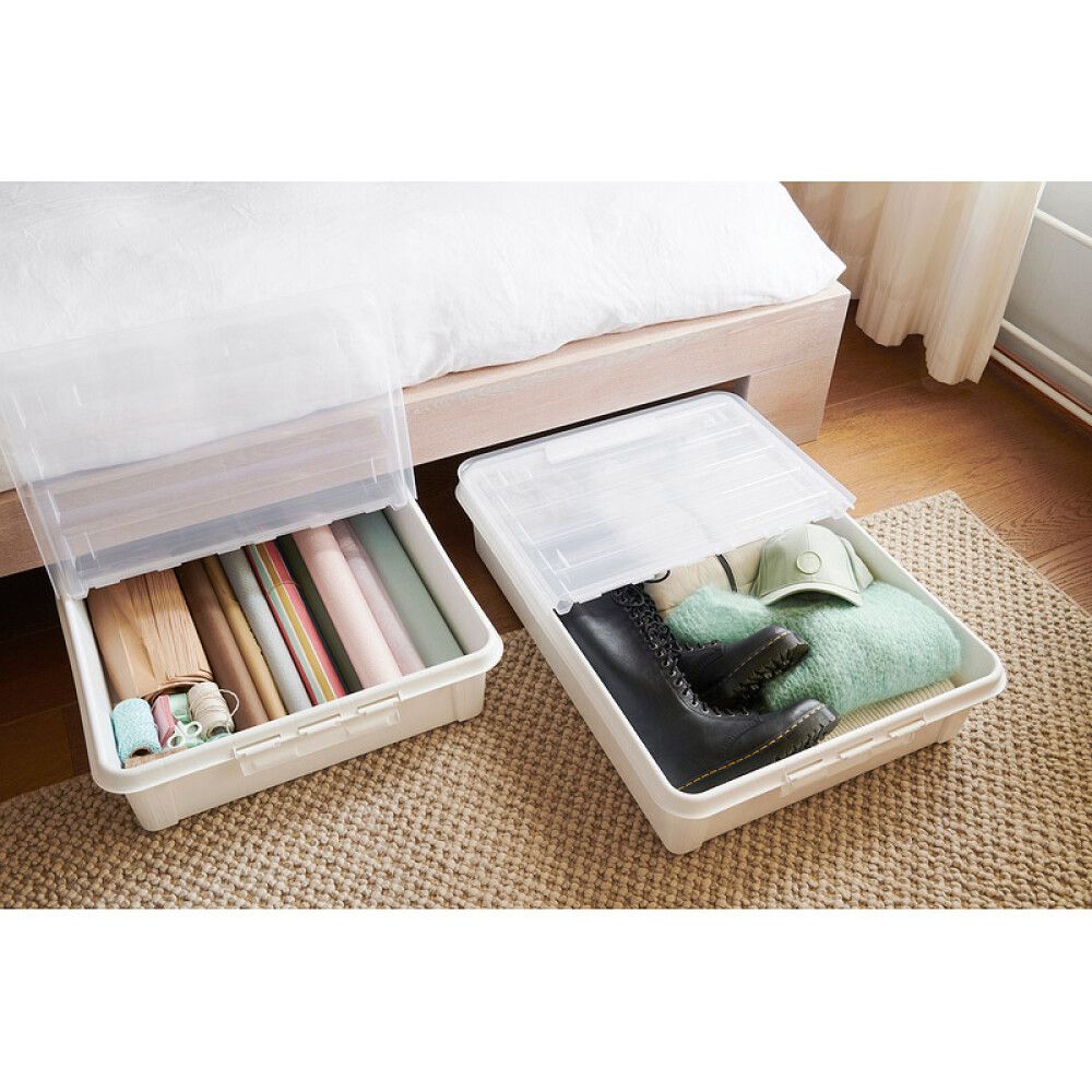 OPPBEVARINGSBOKS SMARTSTORE BEDROLLER 60L HVIT