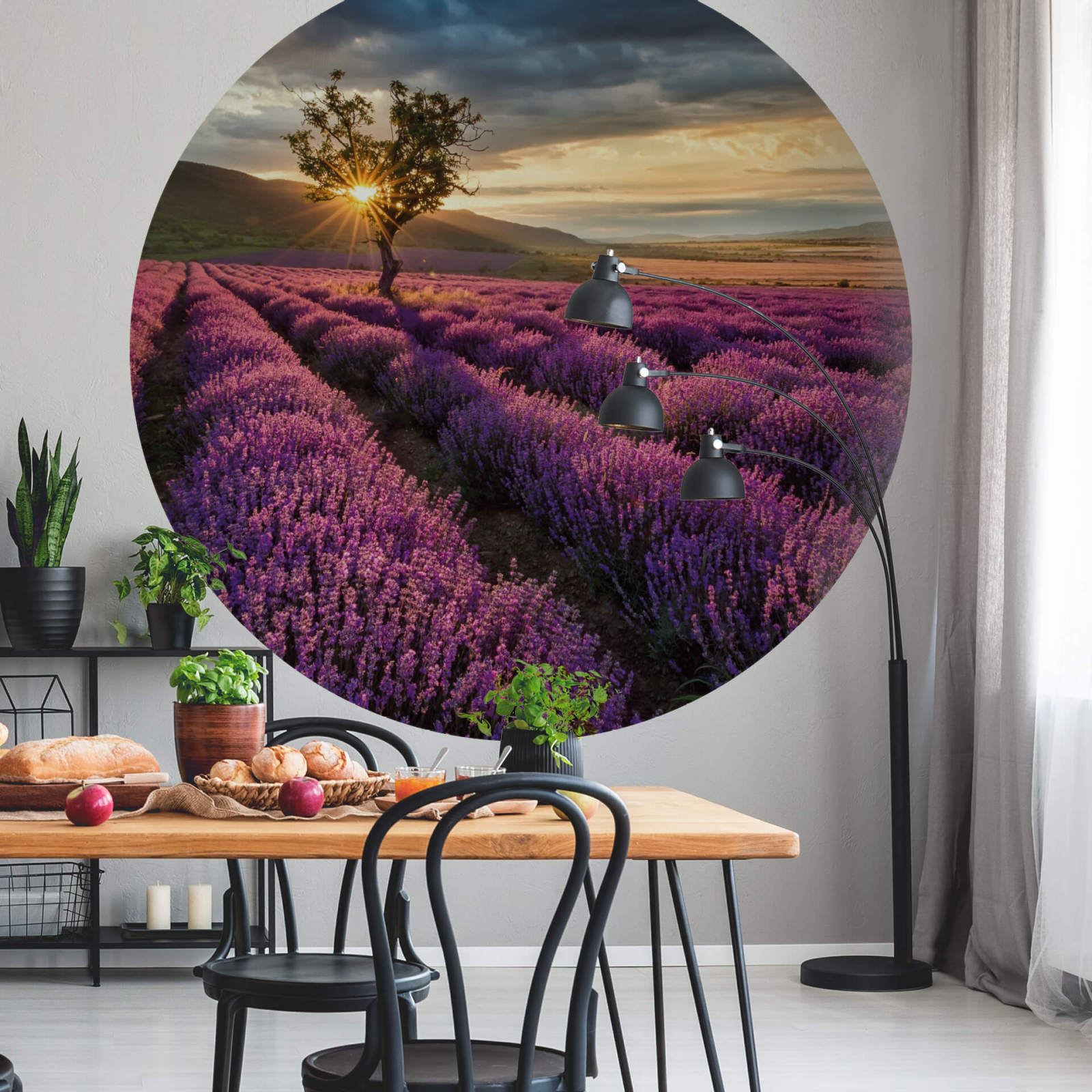 Fototapete DESIGNWALLS 2.0 - lila-gelb - Lavendel - 1,4 Meter
