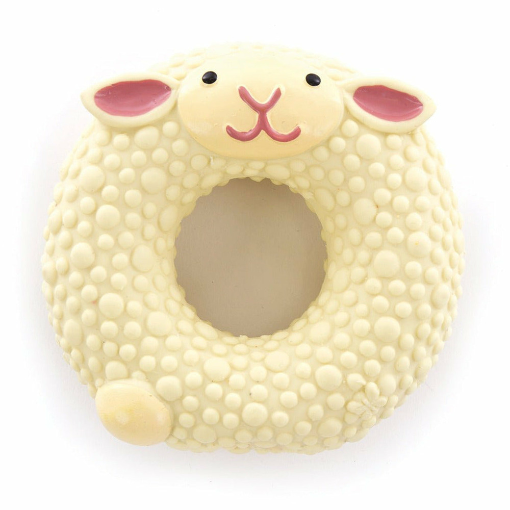 Donuts mouton pour chiens en latex naturel