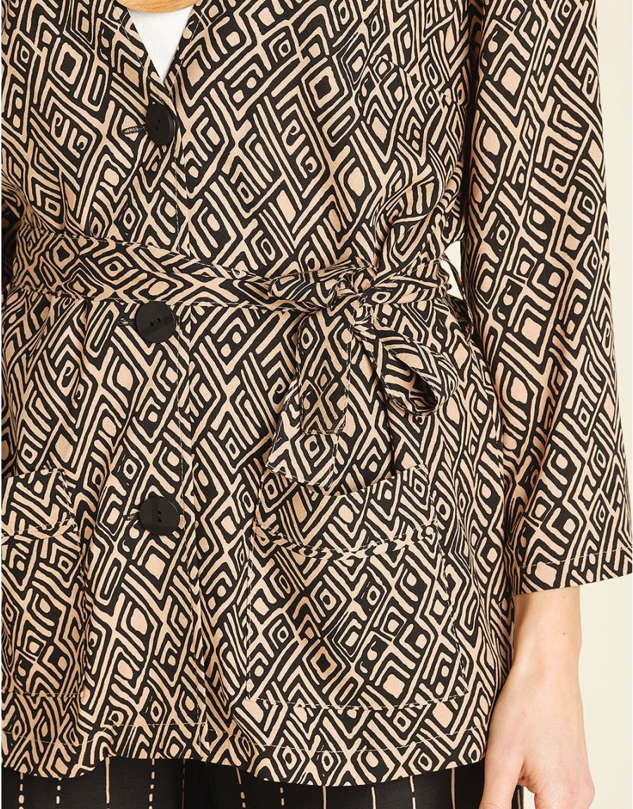 Veste saharienne imprimée