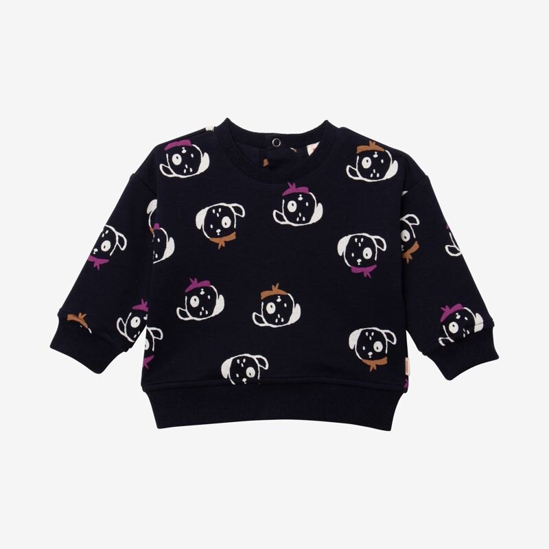 Sweat bébé garçon chiens bleu Catimini Bleu