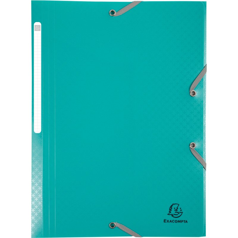 Chemise à élastique 3 rabats plastique Forever Young Exacompta 24 x 32 cm - Dos 3 cm couleurs assorties