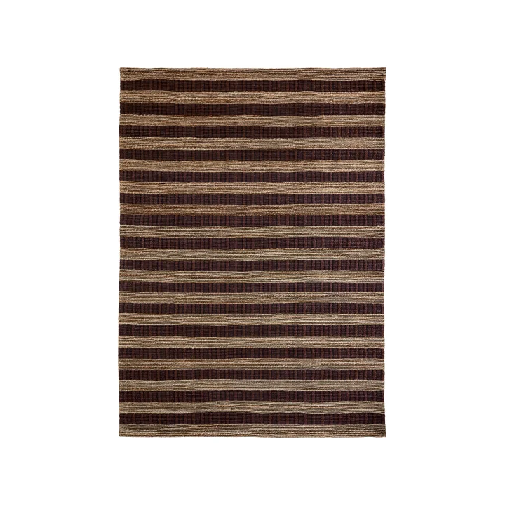 House Doctor - Block Teppich, 230 x 160 cm, natur / braun