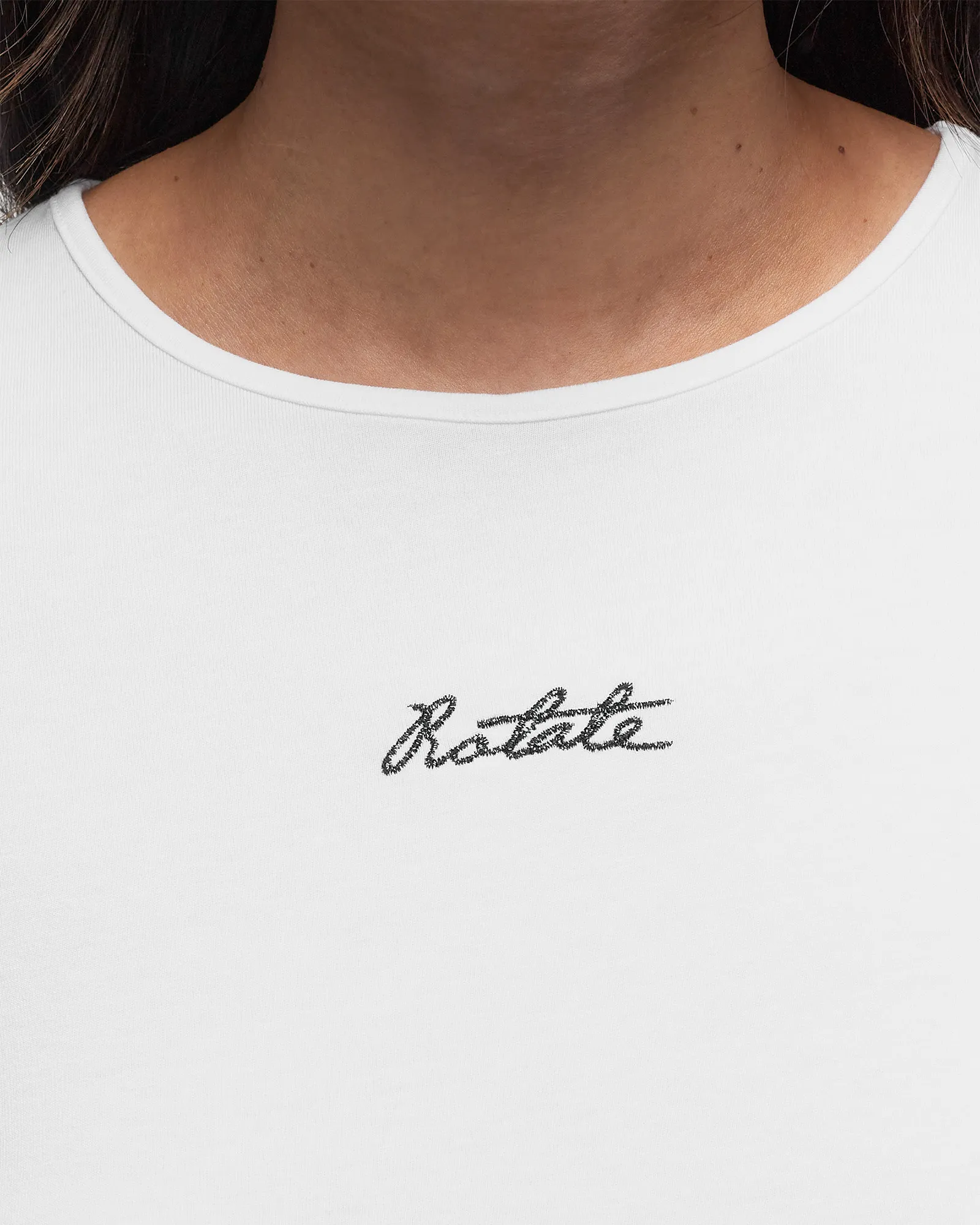 ROTATE Birger Christensen LOGO CROPPED T-SHIRT