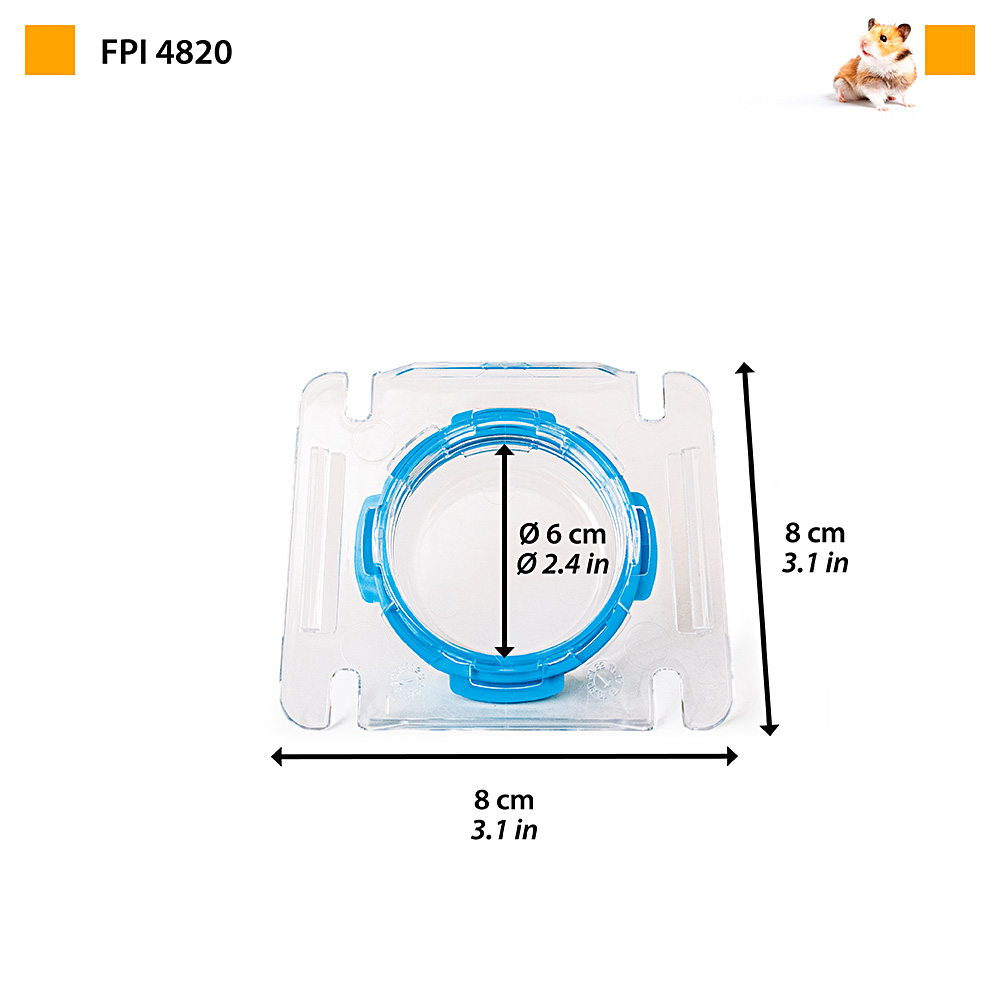 Accessoires pour rongeurs ferplast fpi cap 4820 différentes couleurs raccord en plastique