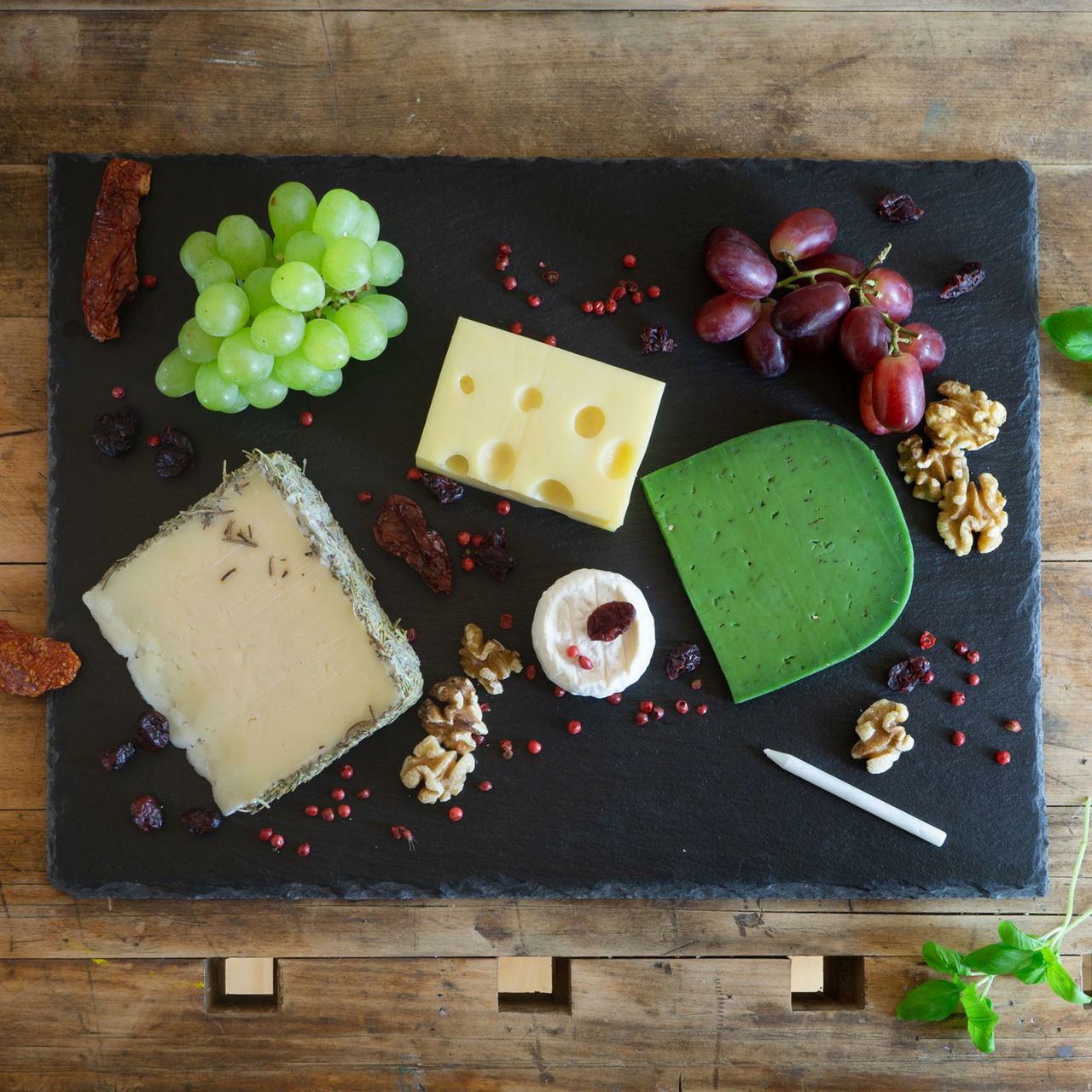 Moritz & Moritz Schiefer-Servierplatte Basil 6-tlg.