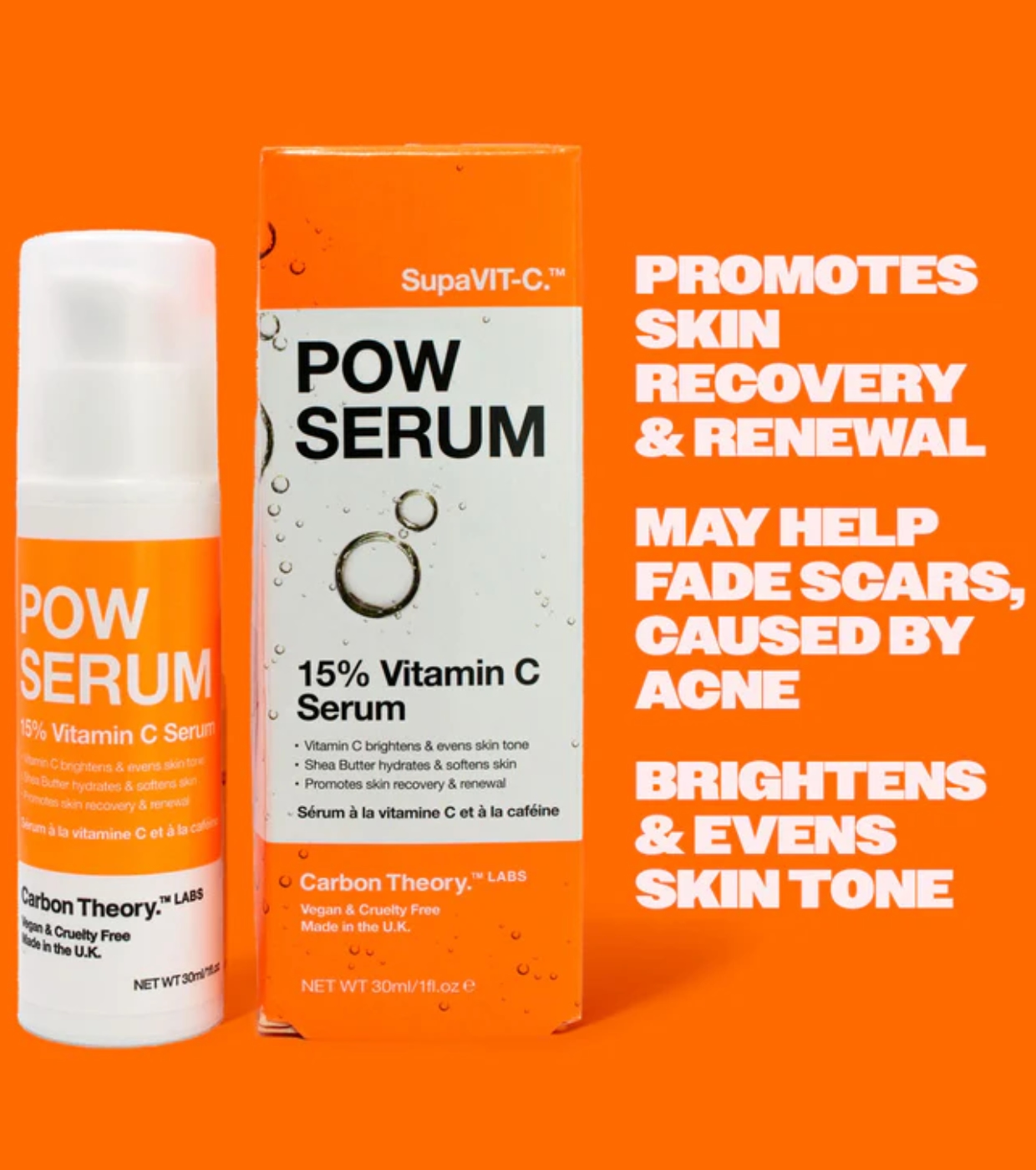 Carbon Theory - *SupaVIT-C* - Sérum facial com 15% de vitamina C Pow Serum