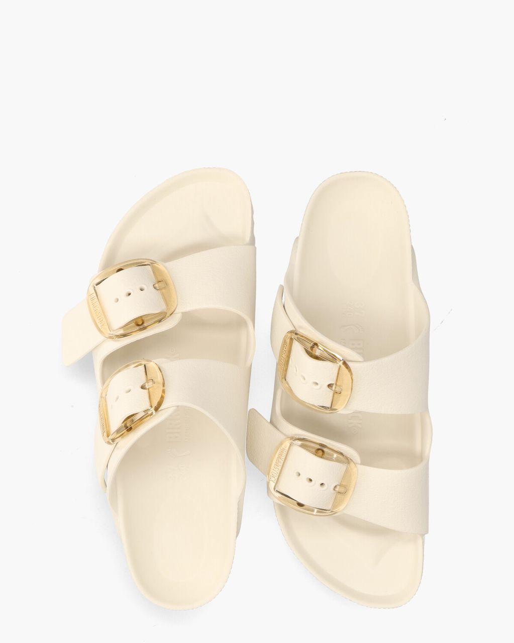 Birkenstock Arizona Big Buckle Off-White Damesslippers