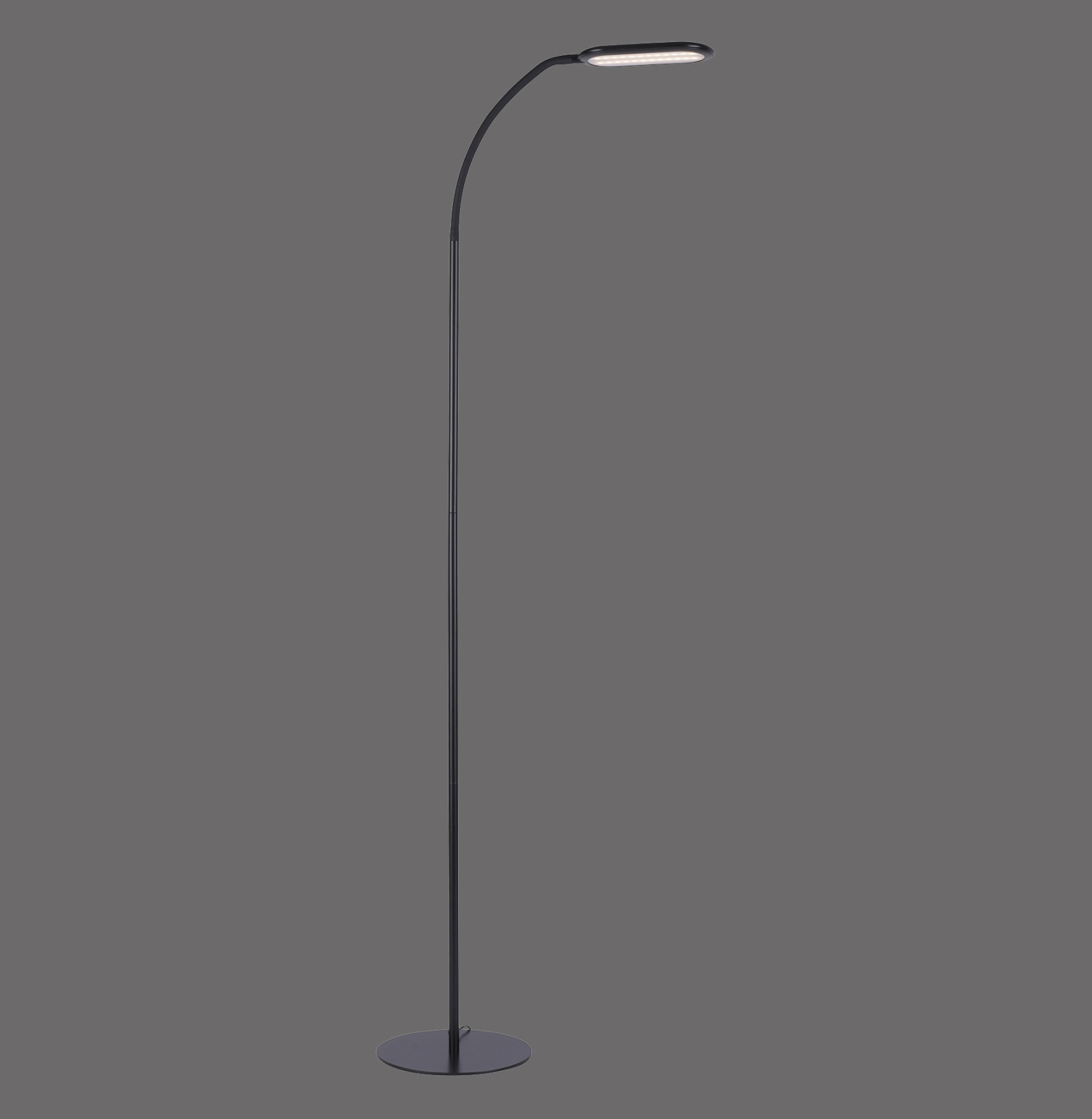 LED-Stehleuchte - schwarz - dimmbar - höhenverstellbar