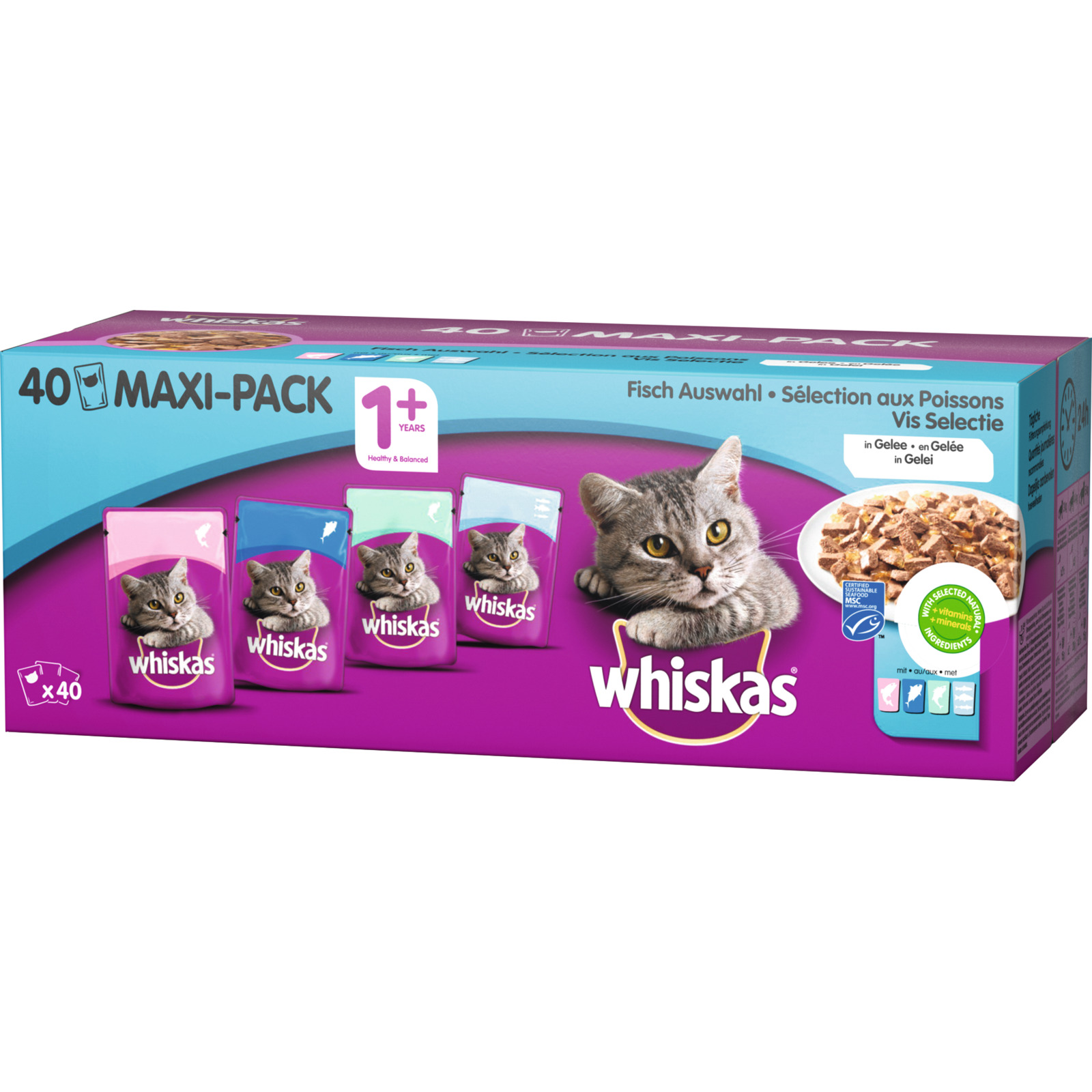 Whiskas Fisch in Gelée 40x100g