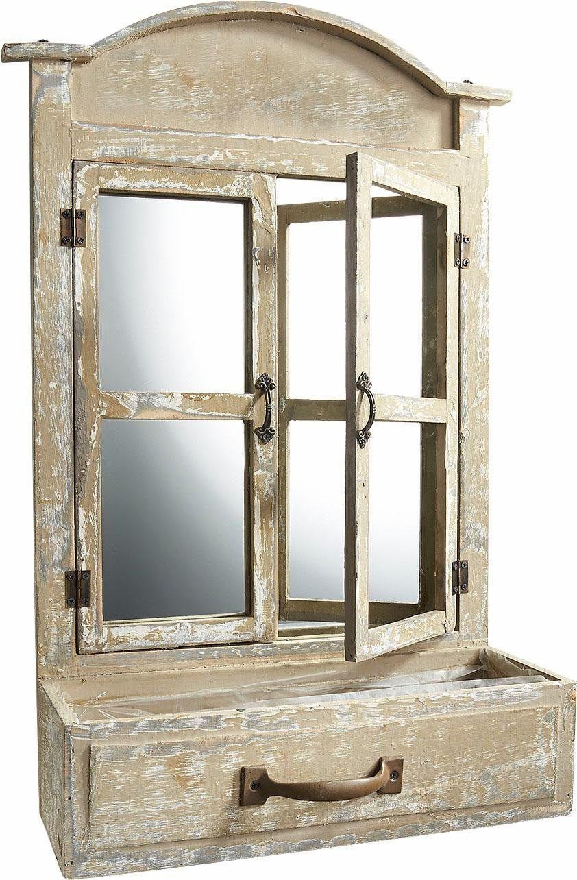 locker Dekospiegel Wandspiegel, mit Ablage