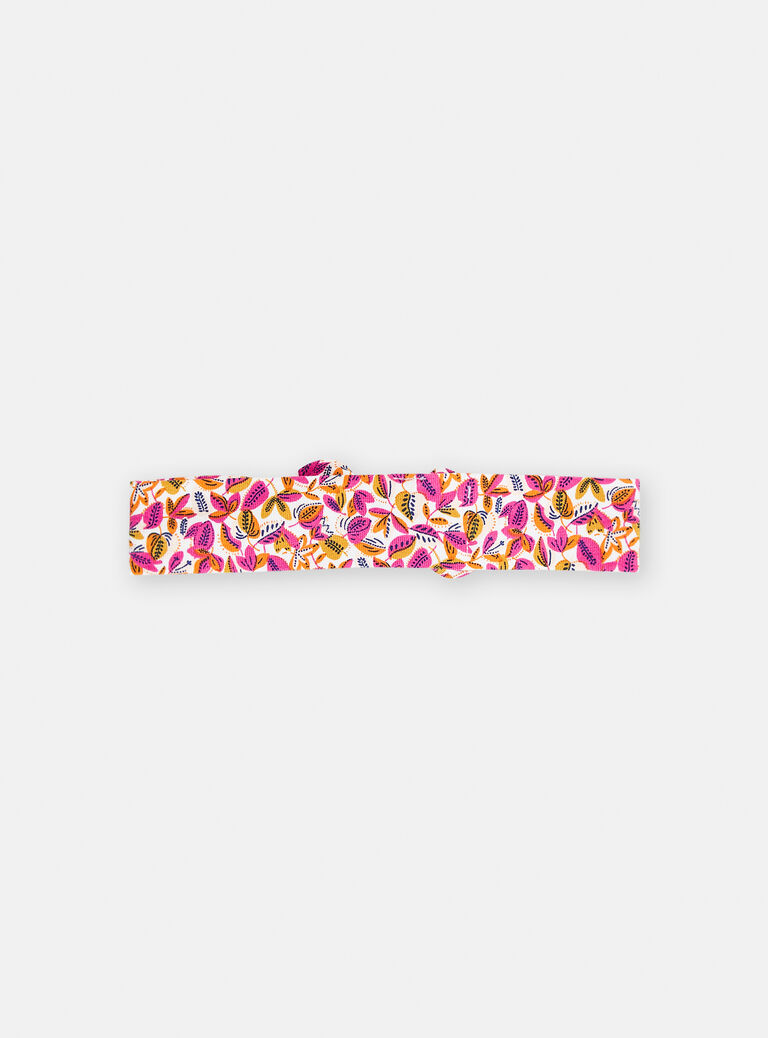 Bandeau imprimé fleuri pour bébé fille