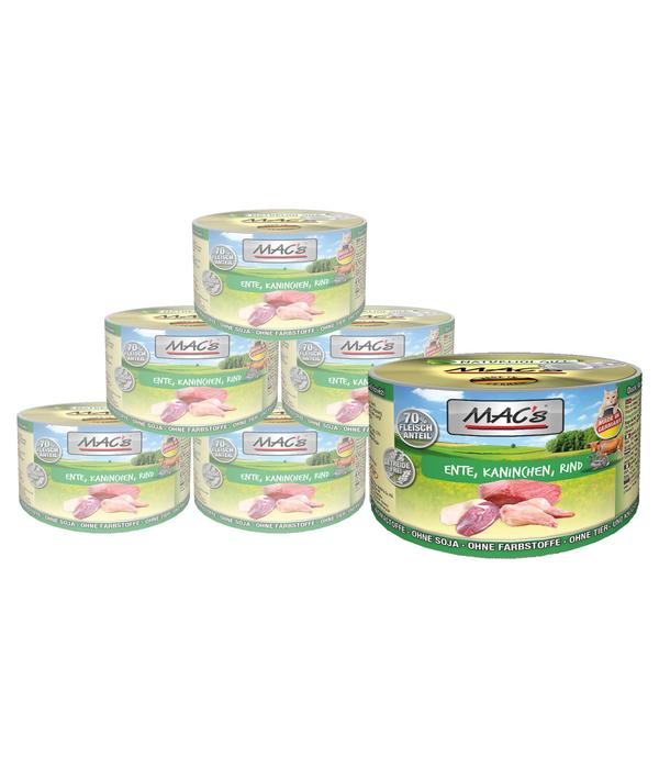 MAC's CAT Nassfutter für Katzen Fleischmenü,