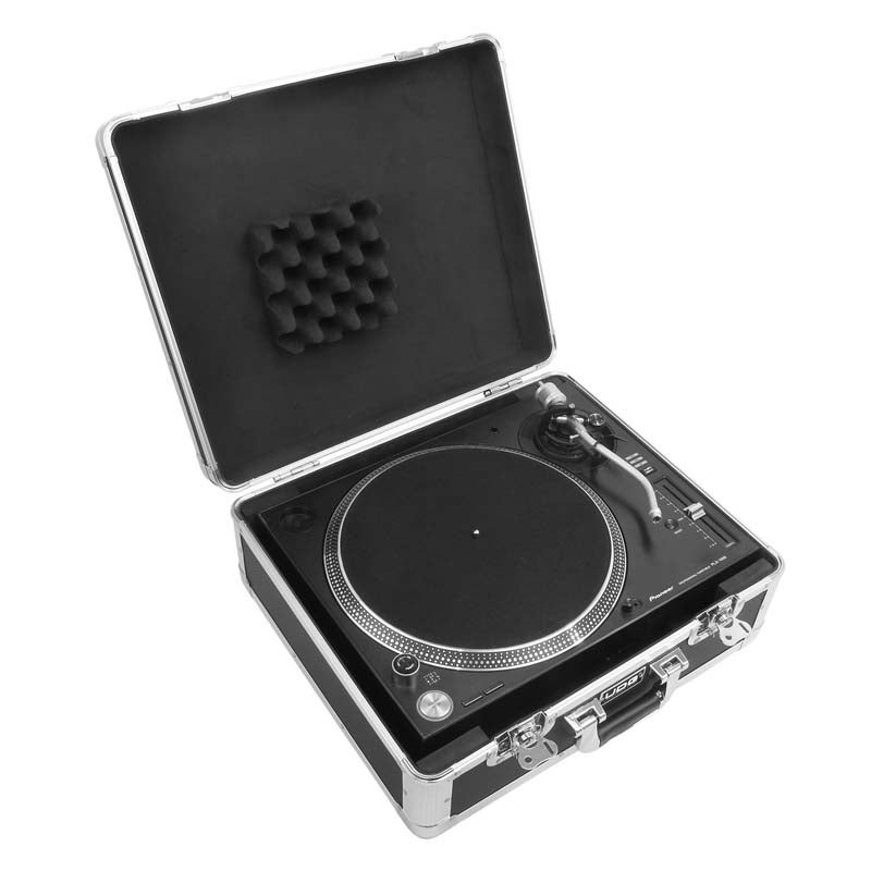 UDG Ultimate Pick Foam Flight Case Multi Turntable flightcase zilver platenspeler met plukschuim