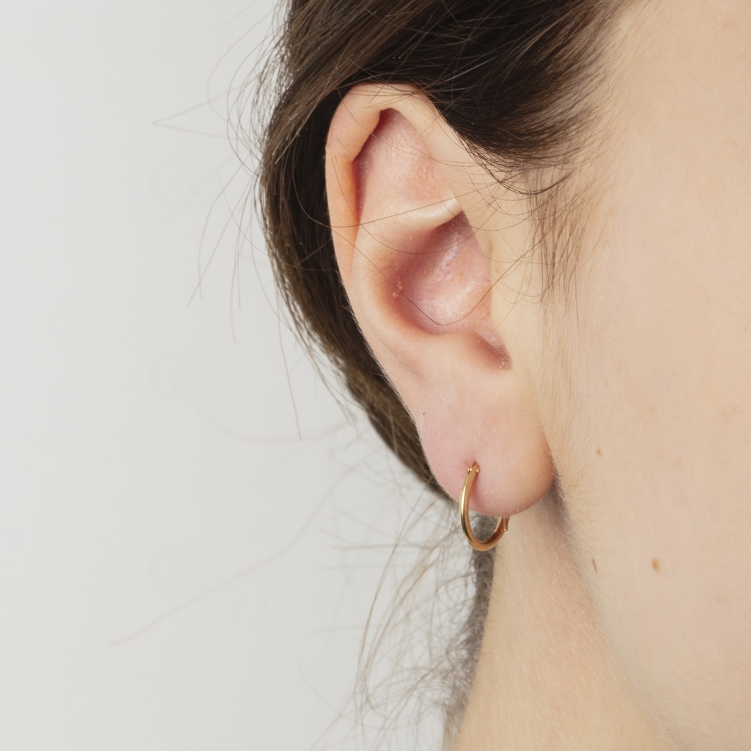 Kreolen 750/18 K Gelbgold Ø 13mm
