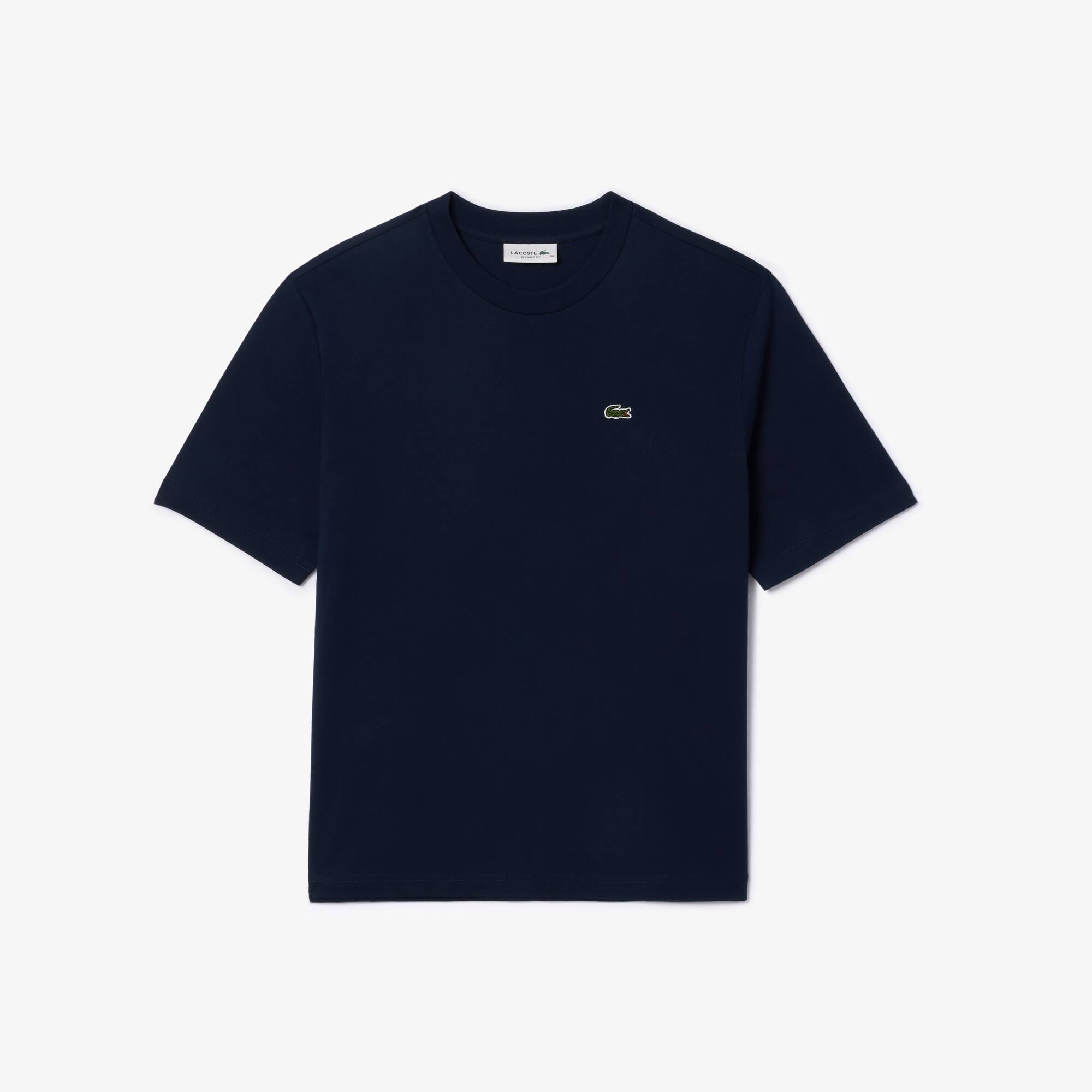 T-shirt relaxed fit en jersey de coton pima léger T-Shirts - Bleu - Lacoste - Femme