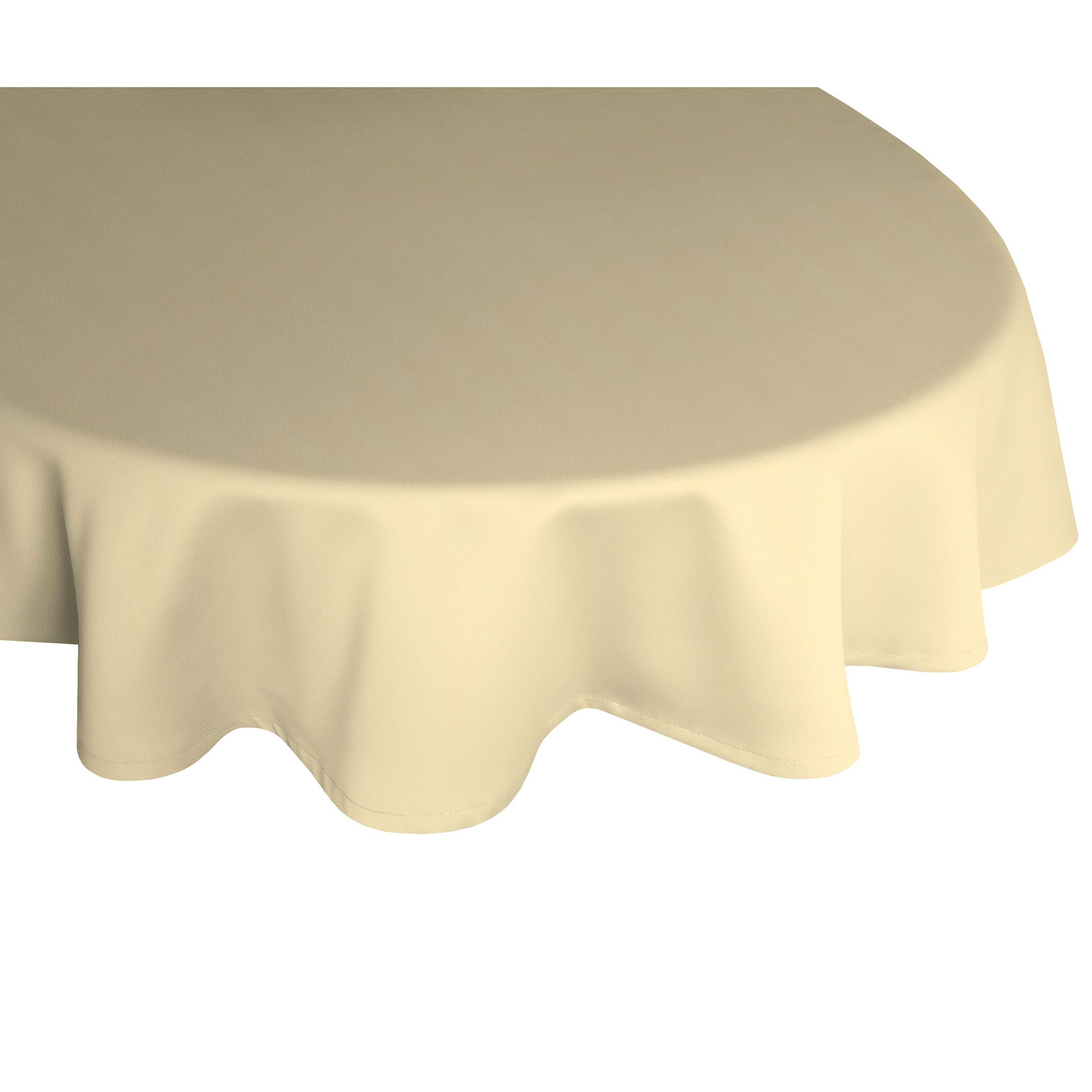 Tischdecke WIRTHNATUR - taupe - oval - mit U-Saum