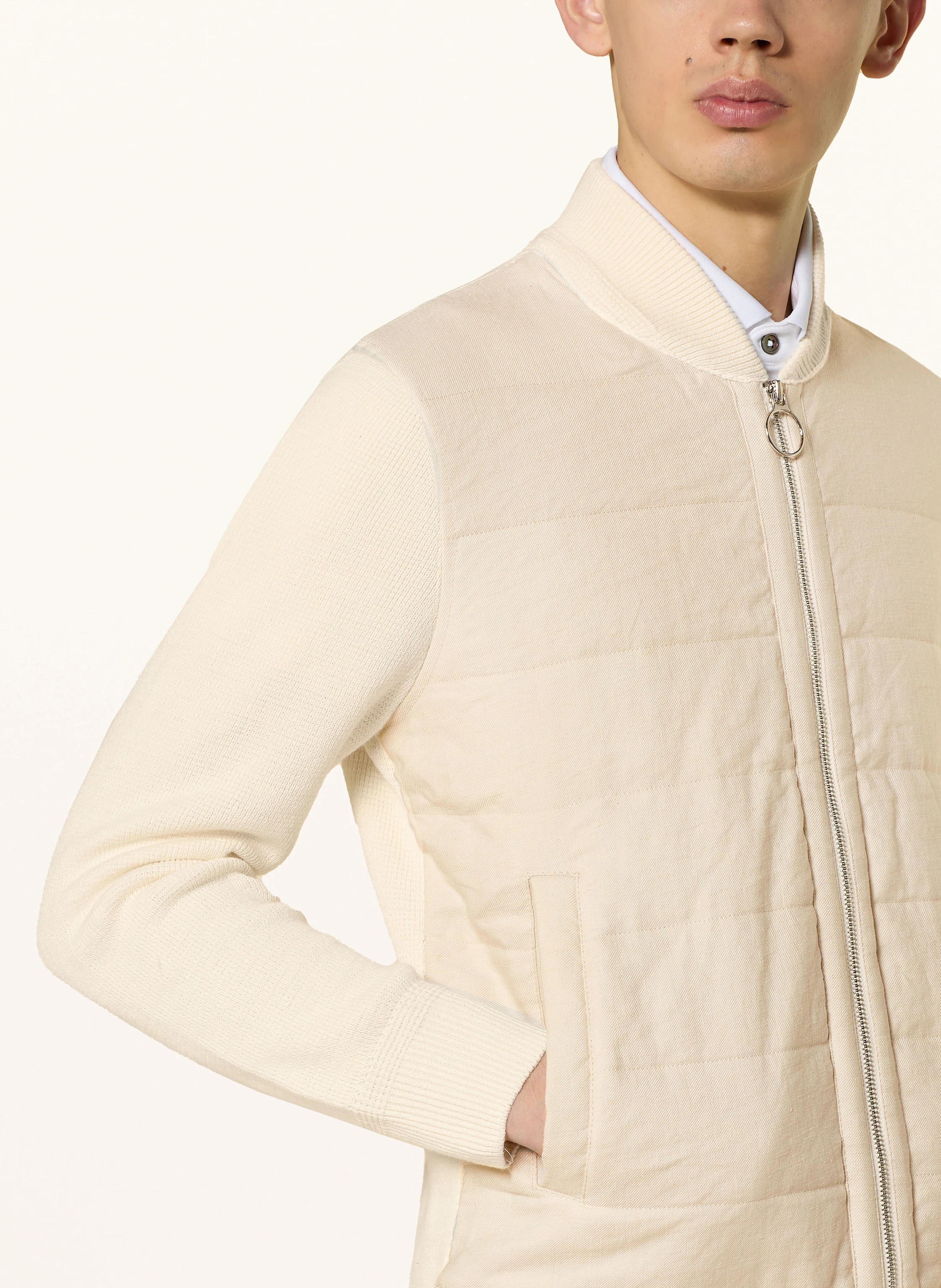 windsor. Blouson CAROLIN-J im Materialmix mit Leinen