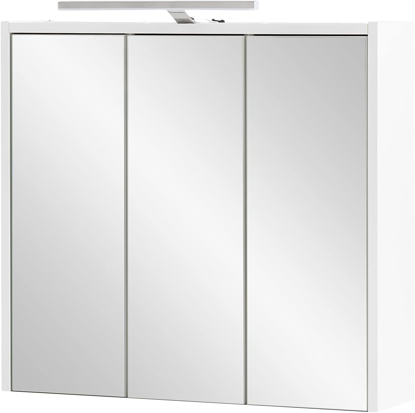 Schildmeyer Spiegelschrank Carlos 149479, Holzwerkstoff, weiß, 65 cm