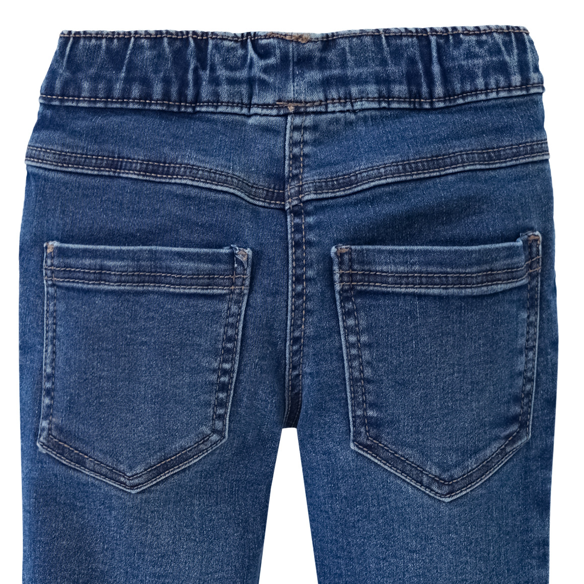 Famy 2 Mädchen Jeggings mit Stretch-Bund blau / grau