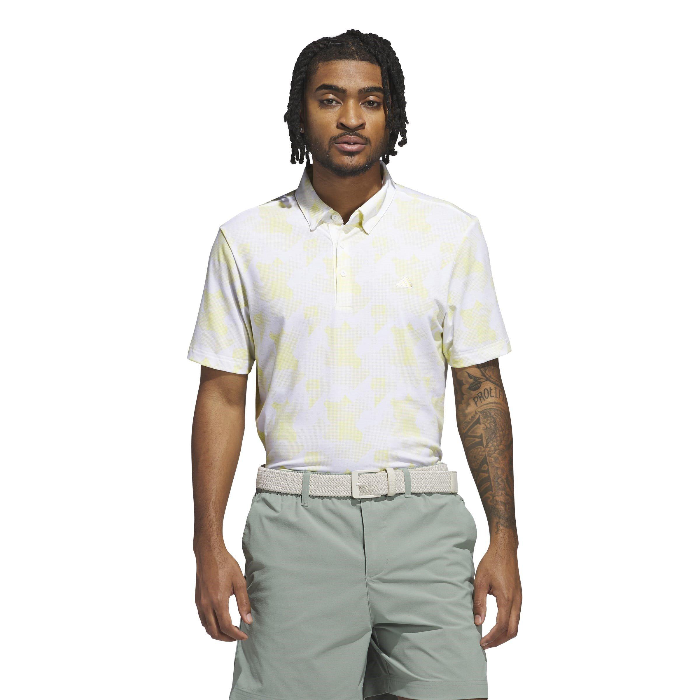 adidas All Over Print Golf Polo Shirt Mens