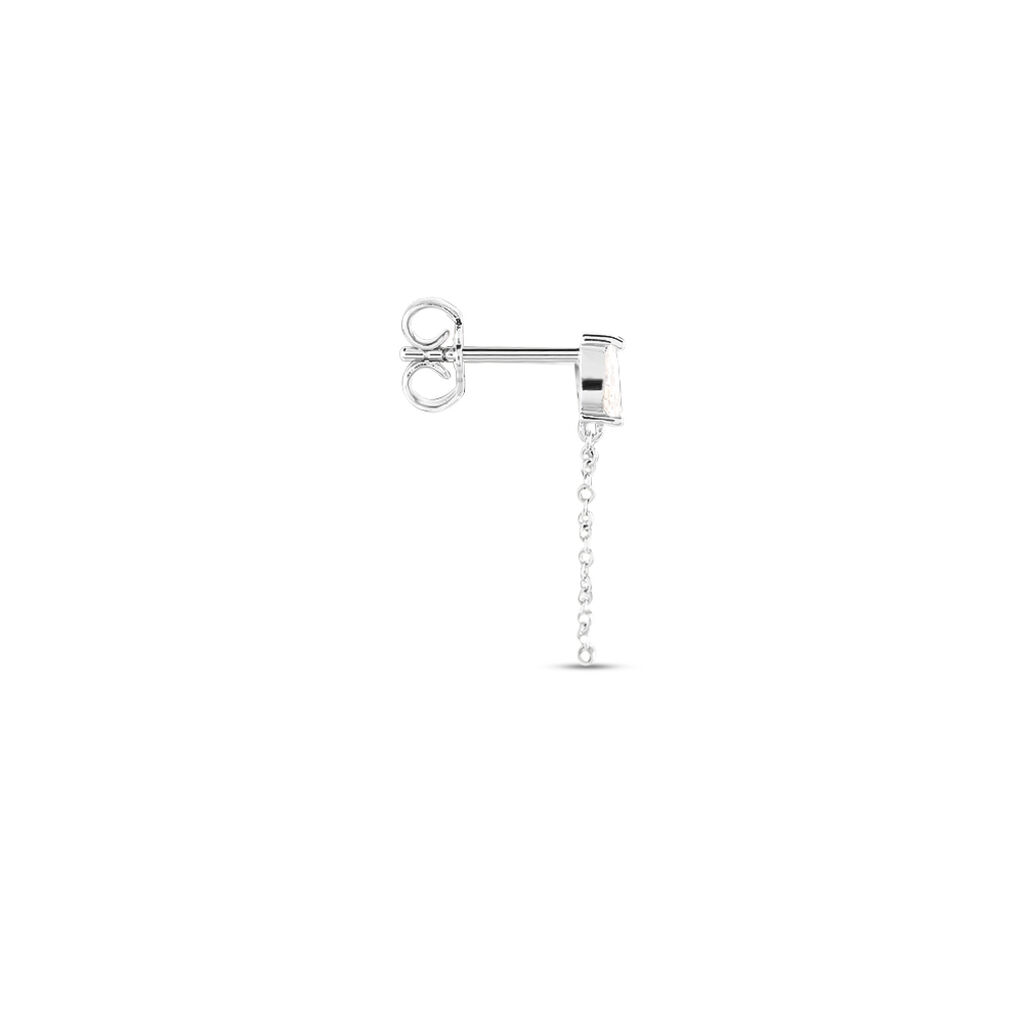 Bijoux D'oreilles Kirstie Argent Blanc Oxyde De Zirconium