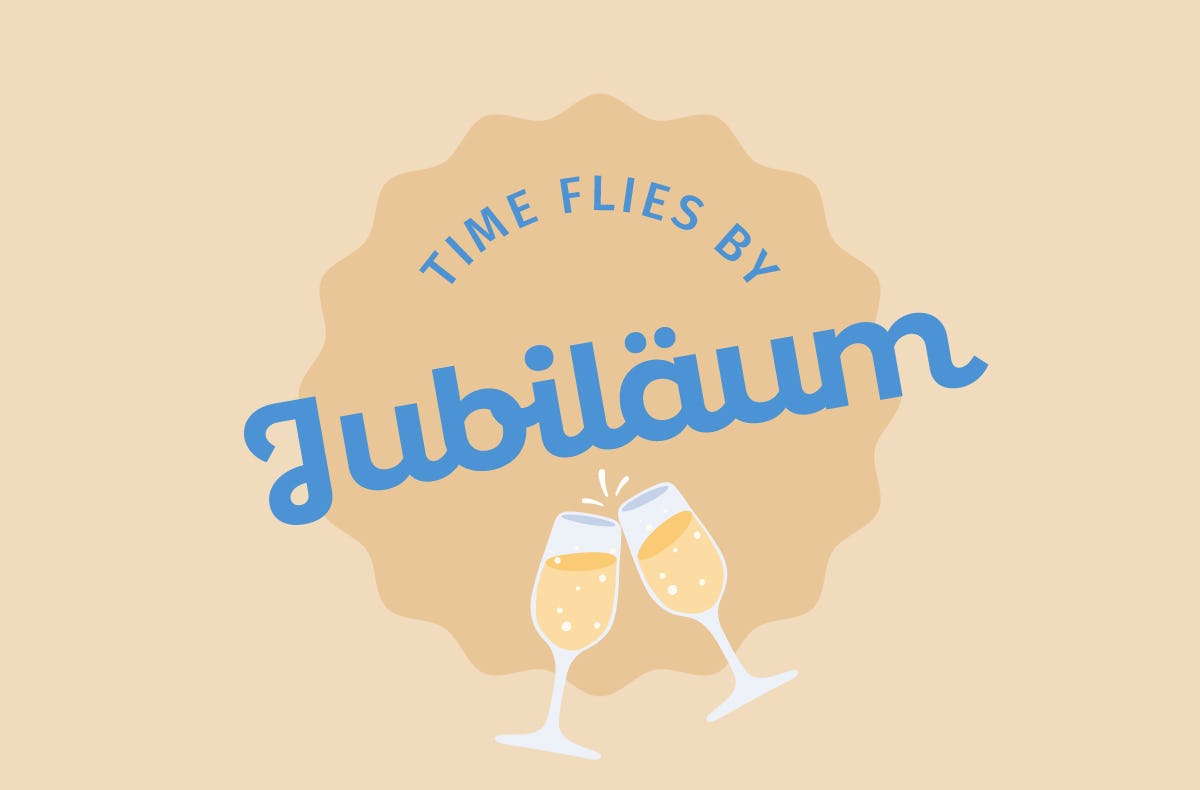 Flexibles Geschenk Zum Jubiläum (Time flies by)