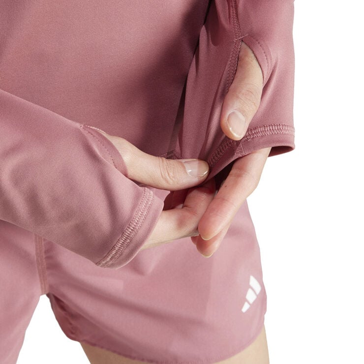 adidas Own The Run Half Zip Sweatshirt Pink