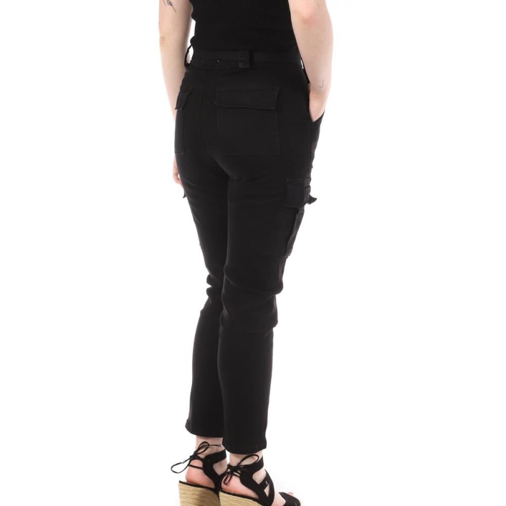 My Tinas Jean Cargo Noir Femme My Tinas 191A