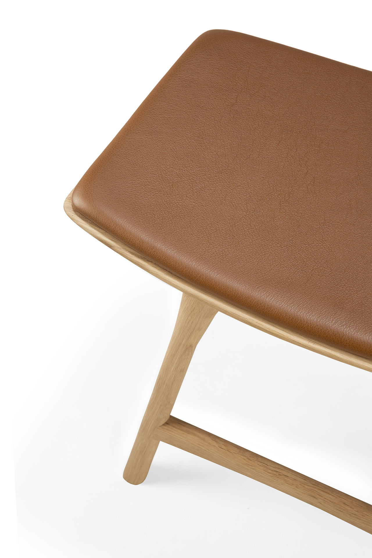 Osso kruk 45 - eiken - cognac leer