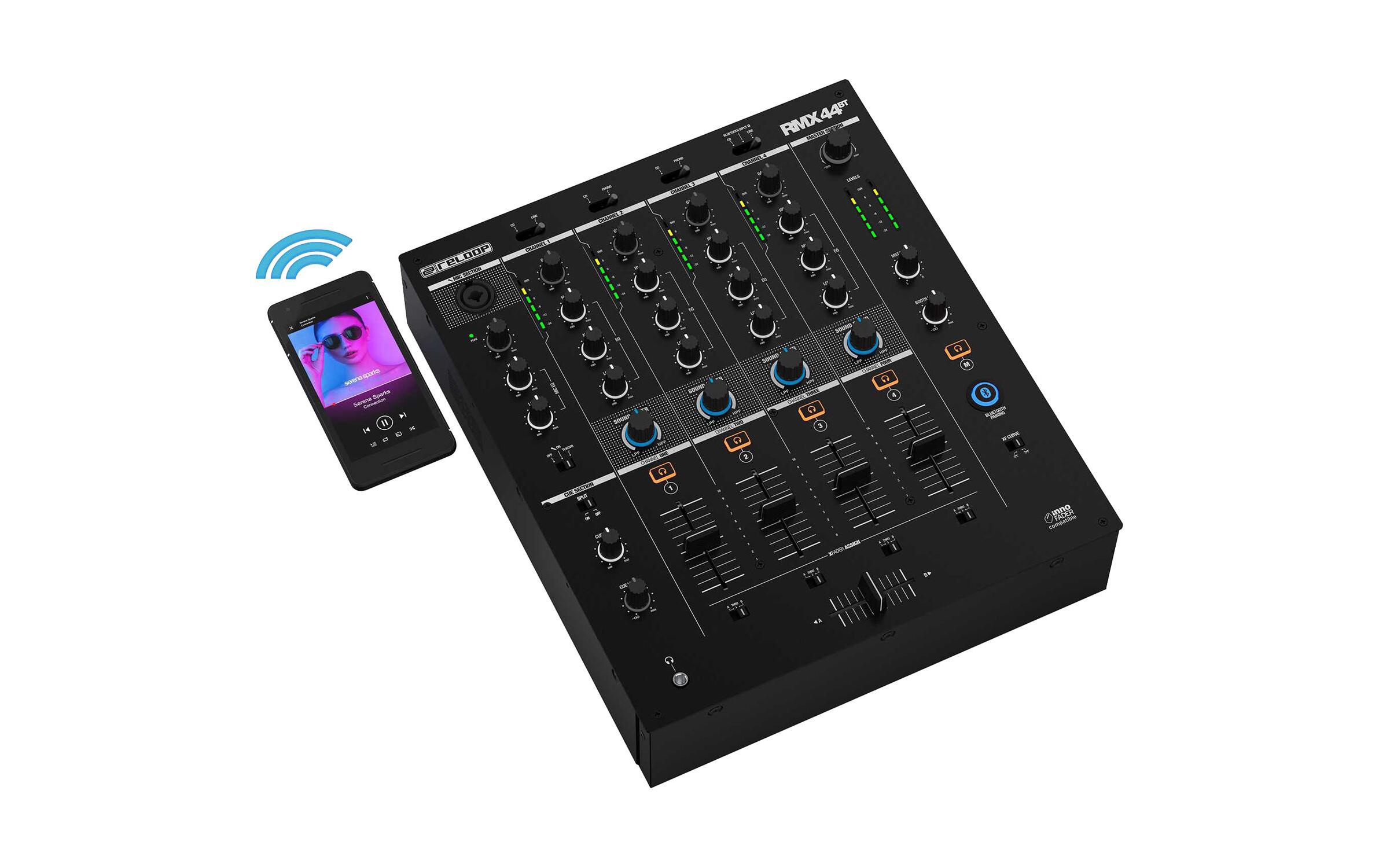 DJ-Mixer RMX-44BT 4-Kanal<br>4-Kanal-DJ-Clubmixer mit Bluetooth Konnektivität