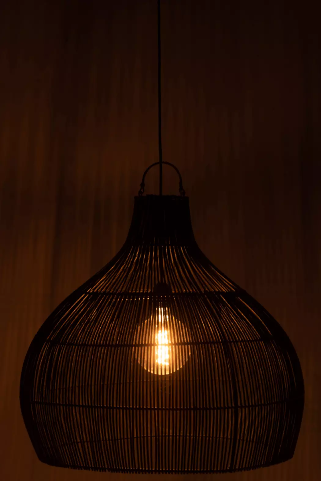 Lampenschirm Rattan Birne