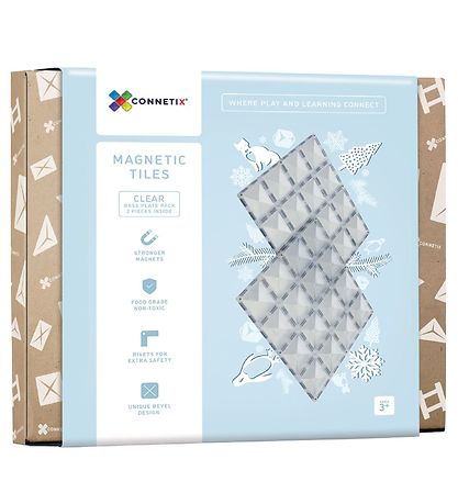 Connetix Magnetplatten - 2 Teile - Clear