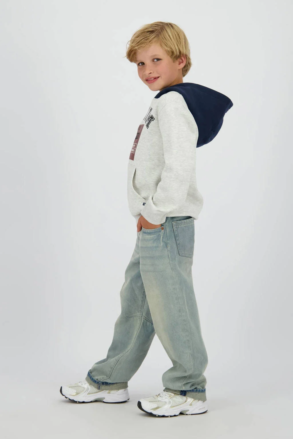Vingino loose fit jeans light blue denim