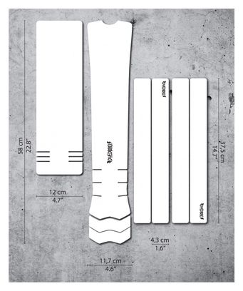 Kit de Protection Cadre Dyedbro Ebike Transparent Mat