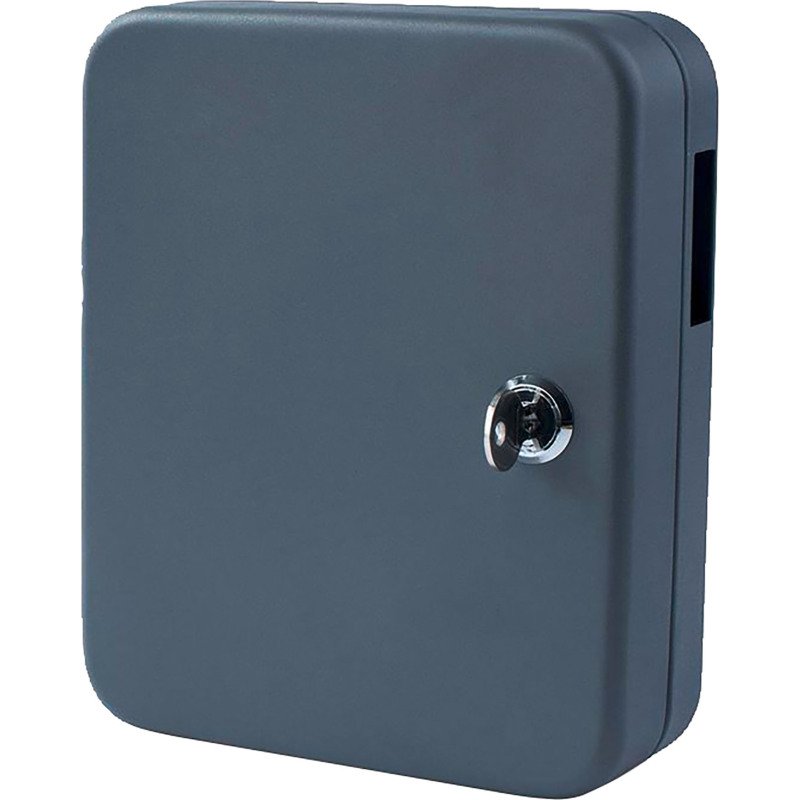 Armoire à clés en acier, fermeture à clé, gris foncé