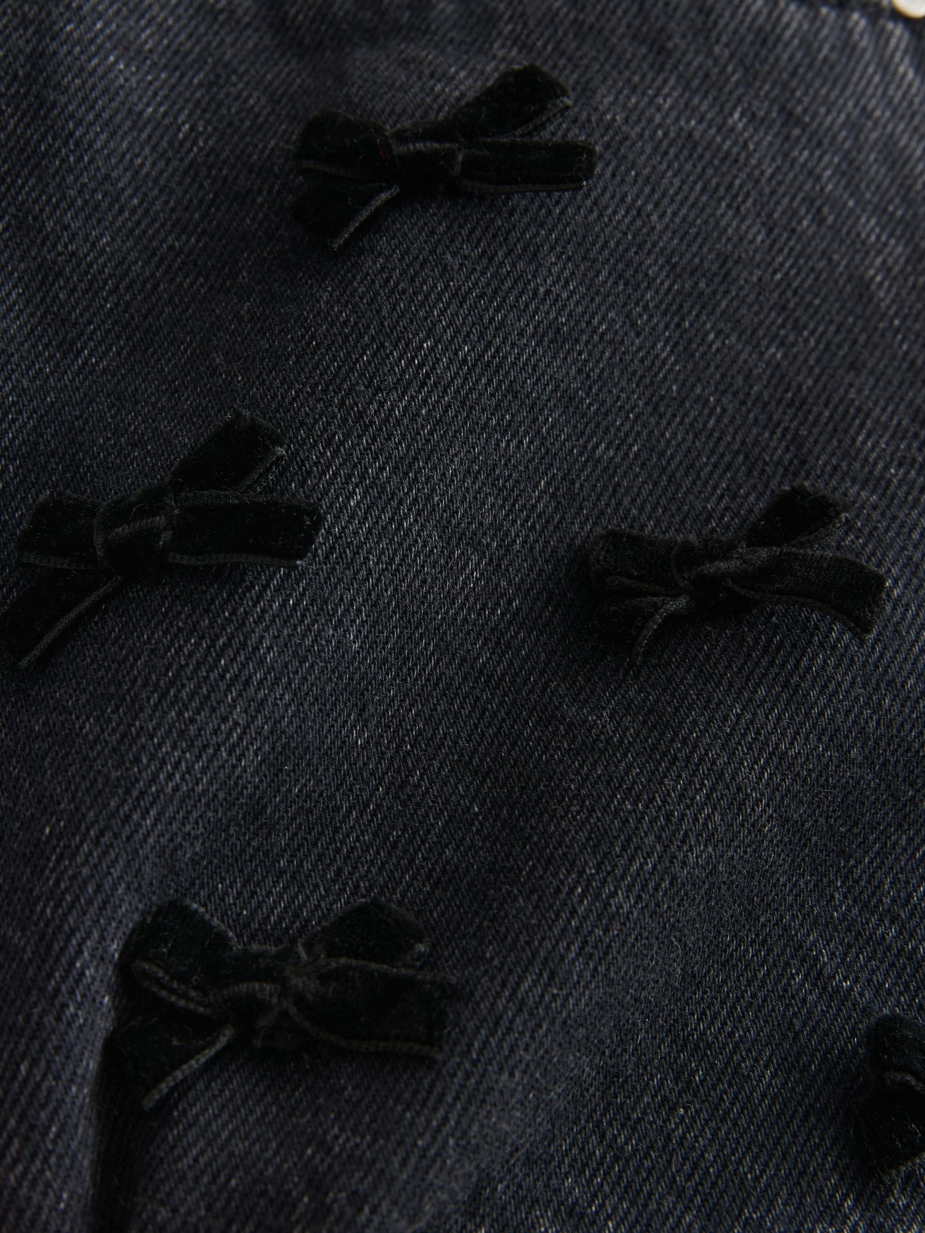 Antraciet - Denim Bow Embellished Skirt (3-16yrs)