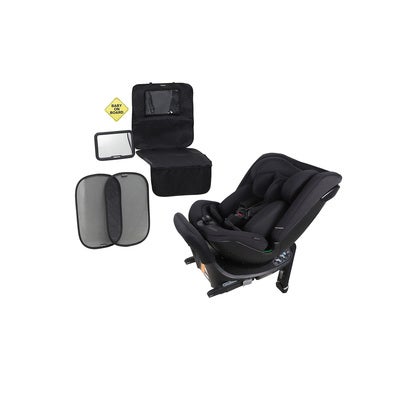 Beemoo Rotate i-Size Bilstol Inkl. Tilbehørspakke, Black Mesh