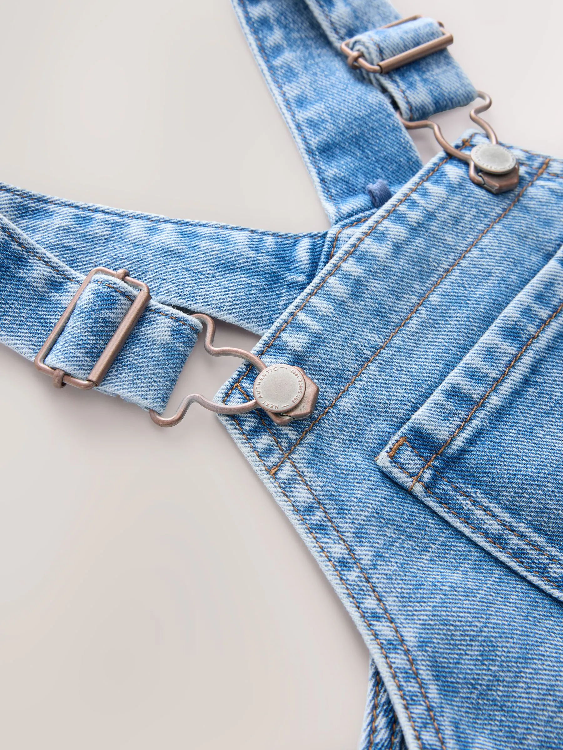 Normaal blauw - Denim tuinbroek (3mnd -7jr)