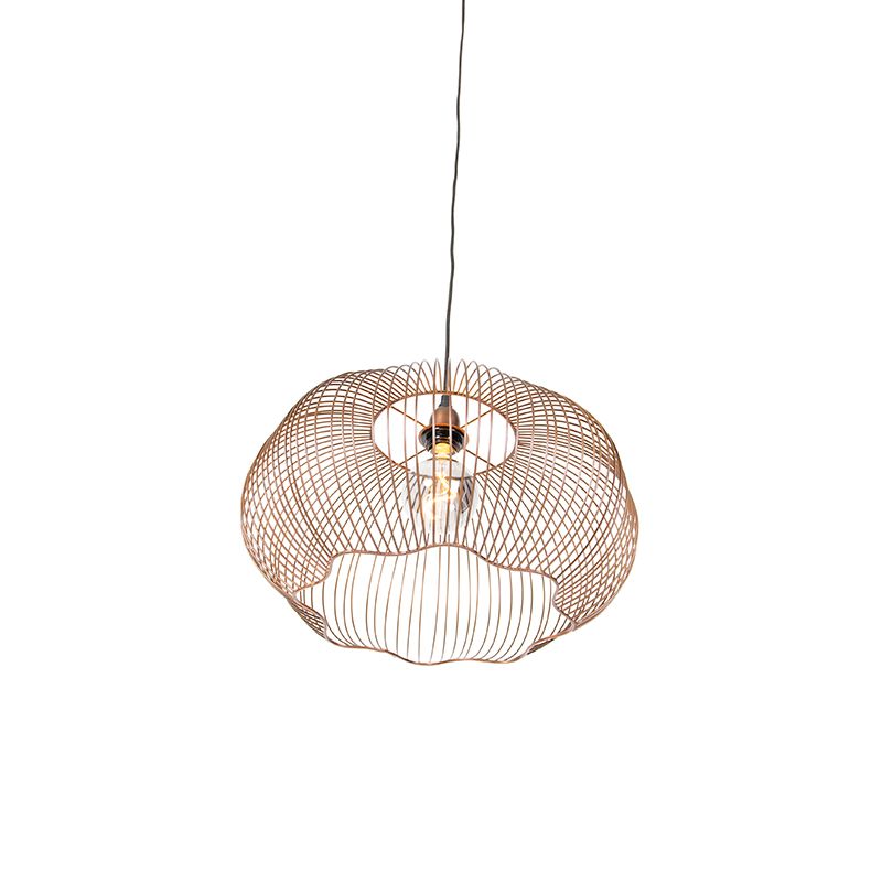 Industriële hanglamp koper 49 cm - Finn