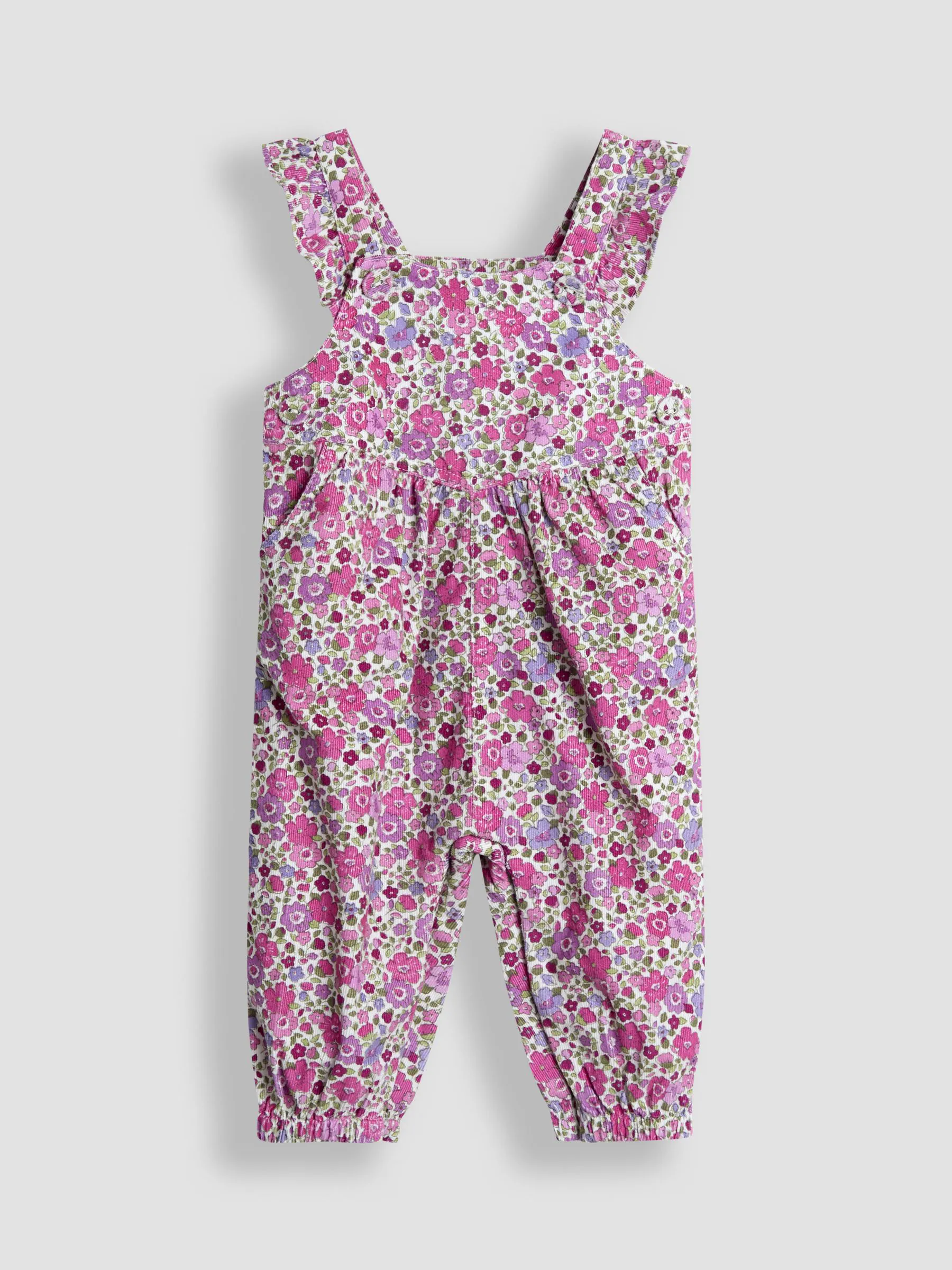JoJo Maman Bébé Set van corduroy tuinbroek en top
