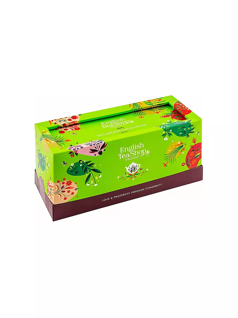 ENGLISH TEA SHOP Tee Set 40 Beutel WELLBEING FAVOURITES Bio bunt