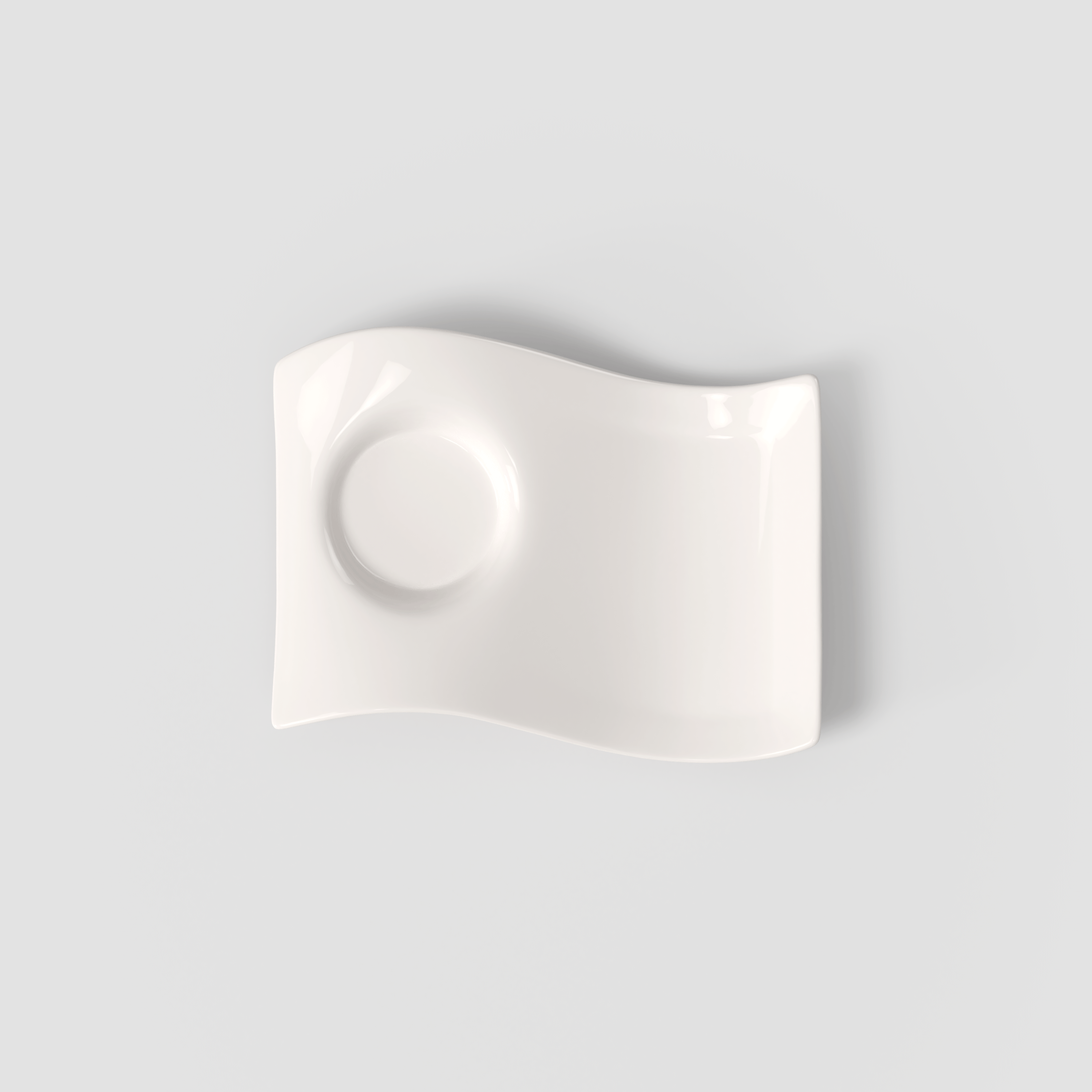 NewWave White coffee cup saucer White, 8.7'' x 6.7'', Premium Porcelain
