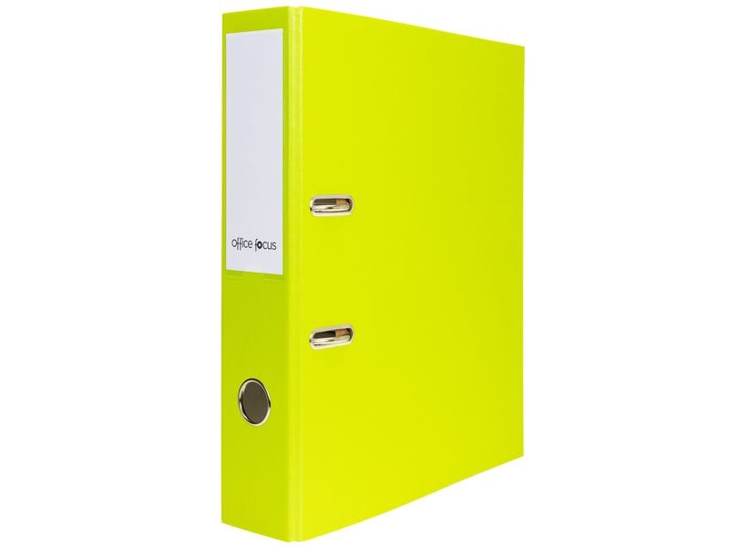 office focus Ordner A4 7 cm, Hellgrün A4-Ordner mit Rückenschild und Griffloch