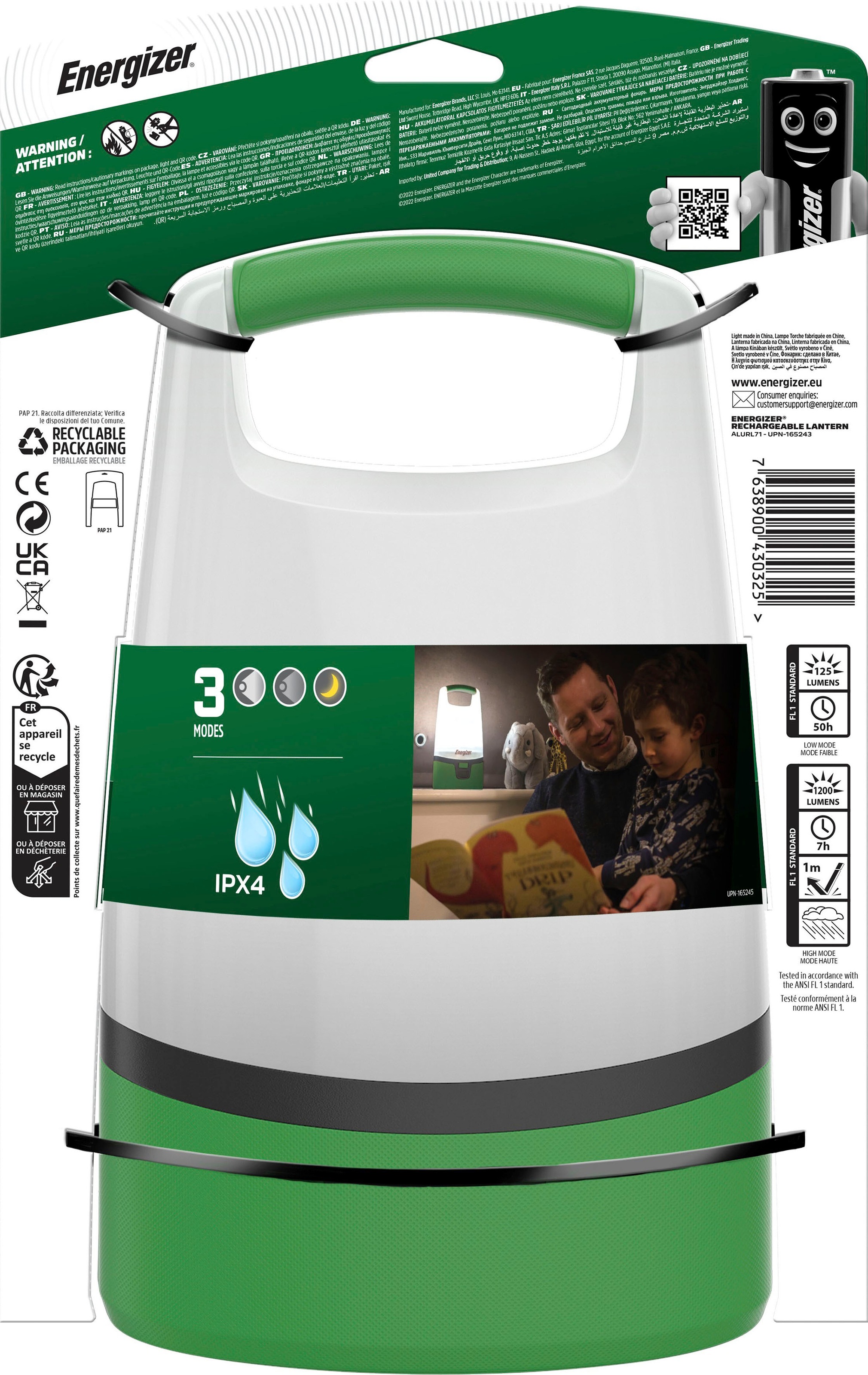 Energizer Laterne »Camping Light Rechargeble« Camping Licht/Lampe, wiederaufladbar über USB