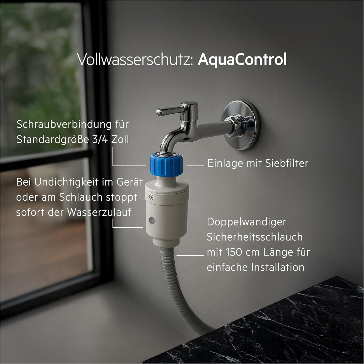 AEG Waschmaschine 8 kg, Serie 6000 ProSense: Mengenautomatik für automatische Anpassung von Waschdauer & Energieverbrauch, Startzeitvorwahl, Nachlegefunktion, Vollwasserschutz, 1400 U/min, L6R6AMZ48FL