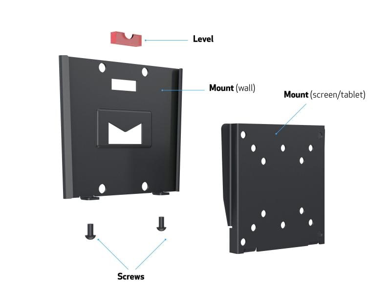 Multibrackets Wandhalterung 2988 Schwarz Wandhalterung für kleinere Bildschirme oder Tablets