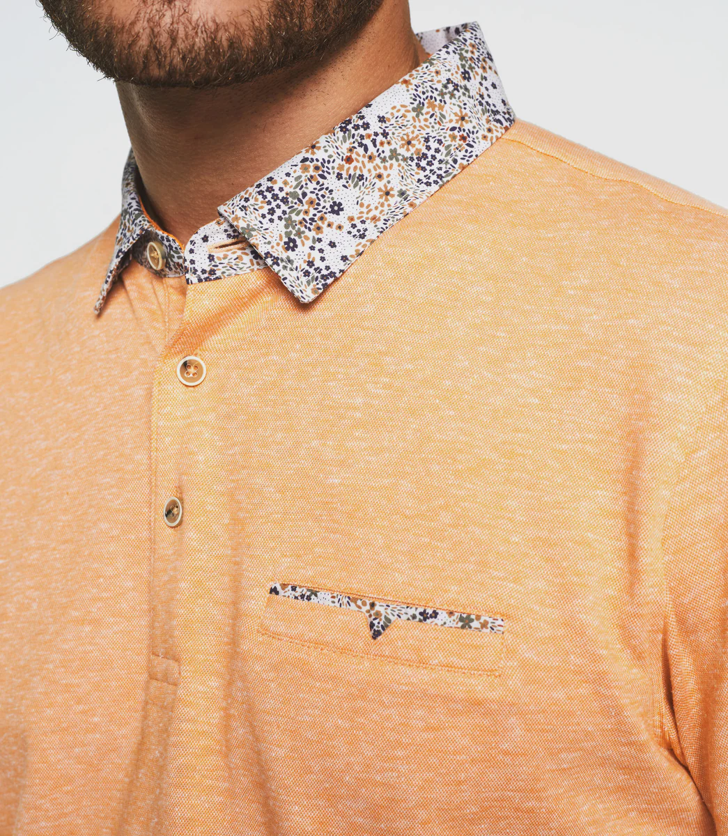 Polo manches courtes orange 