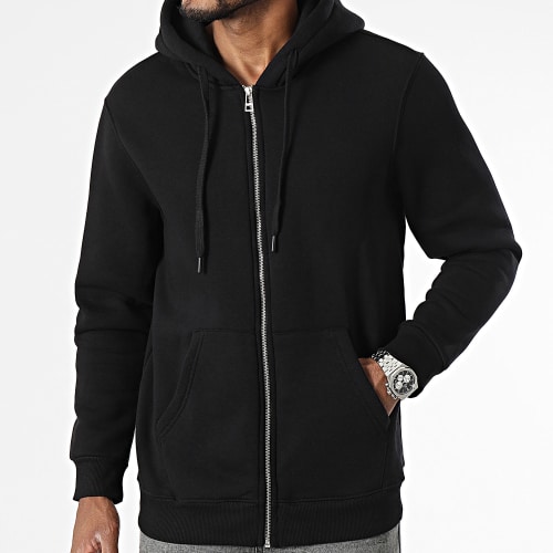 Sweat Zippé Capuche Noir